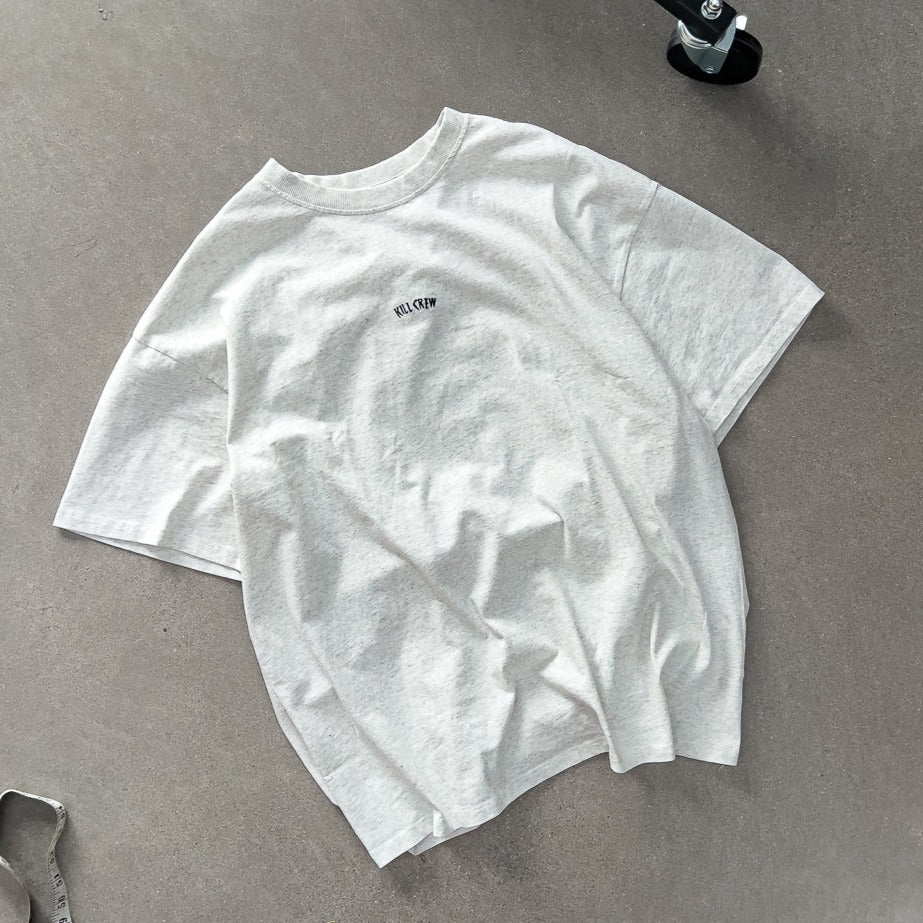 RELAXED FIT LUX "SIMPLE" T-SHIRT - GREY