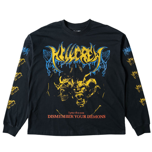 DISMEMBER YOUR DEMONS LONG SLEEVE T-SHIRT - BLACK